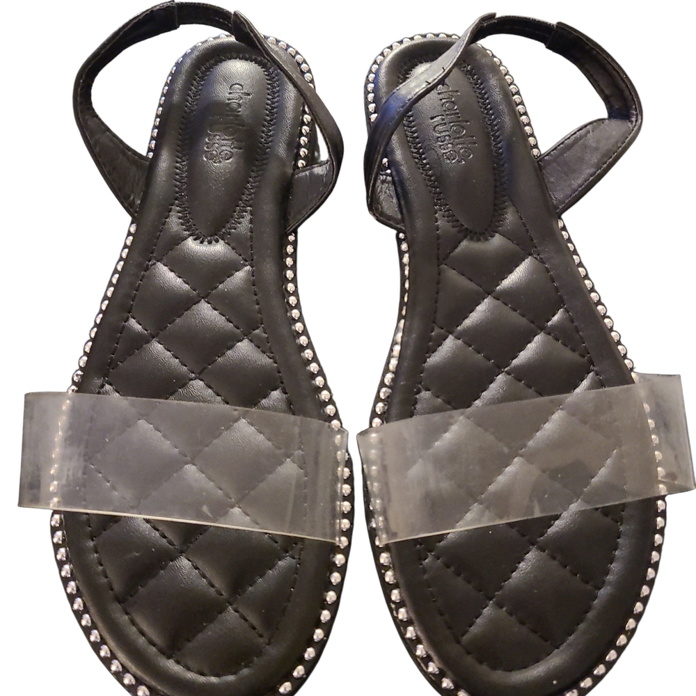 Chanel Black Quilted Sandals